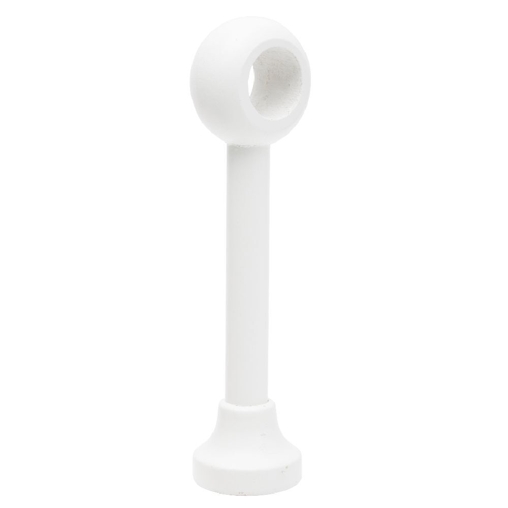 Support de tringle long à oeil en bois Blanc Ø28mm