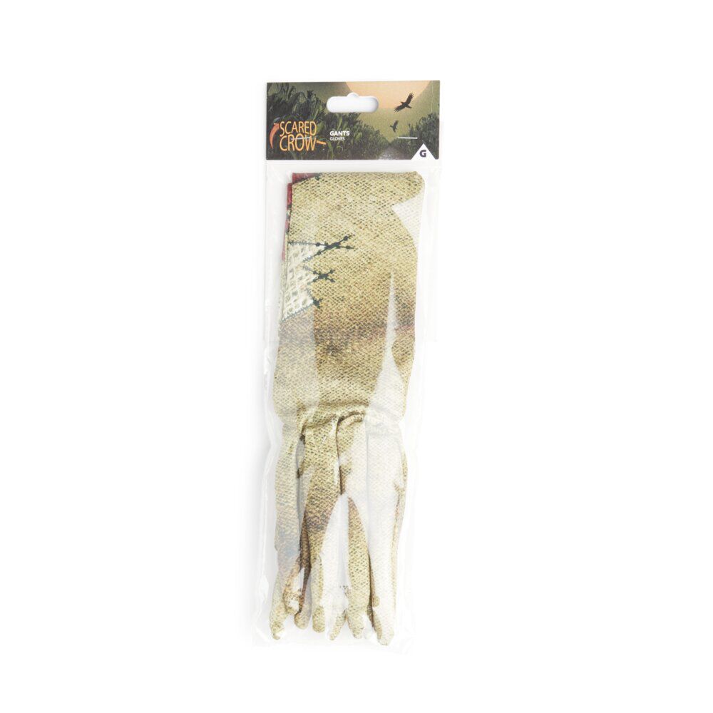 Paire de gants Halloween déguisement épouvantail