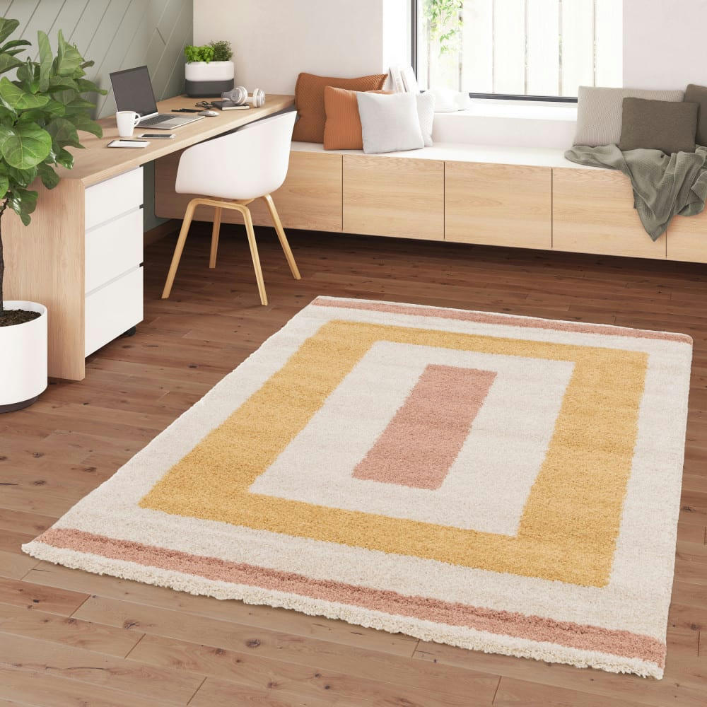 LILA - Tapis contemporain à motif géométrique multicolore 160x230 cm