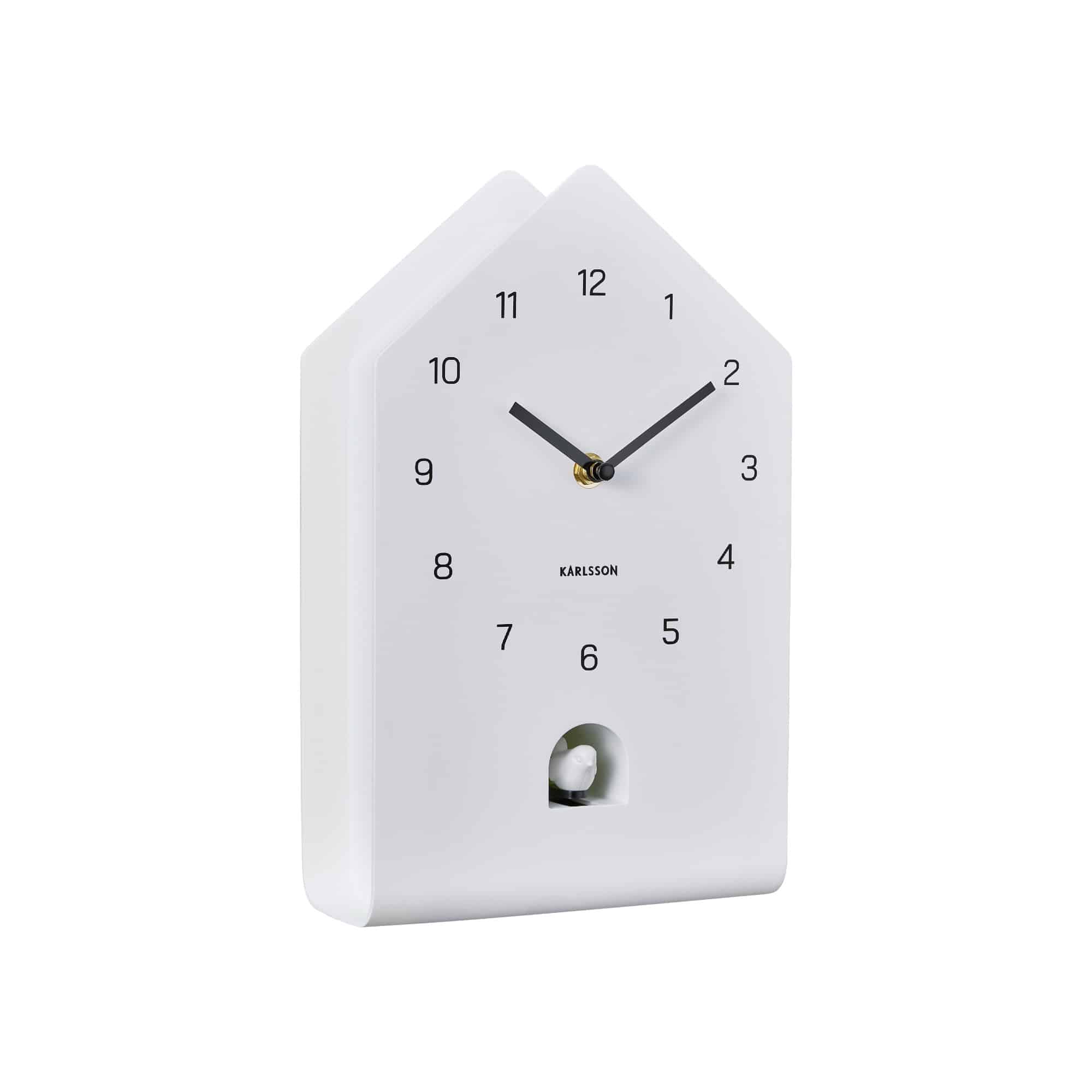 Karlsson wandklok Fino Cuckoo - wit - 9.3x17.2x28.5cm