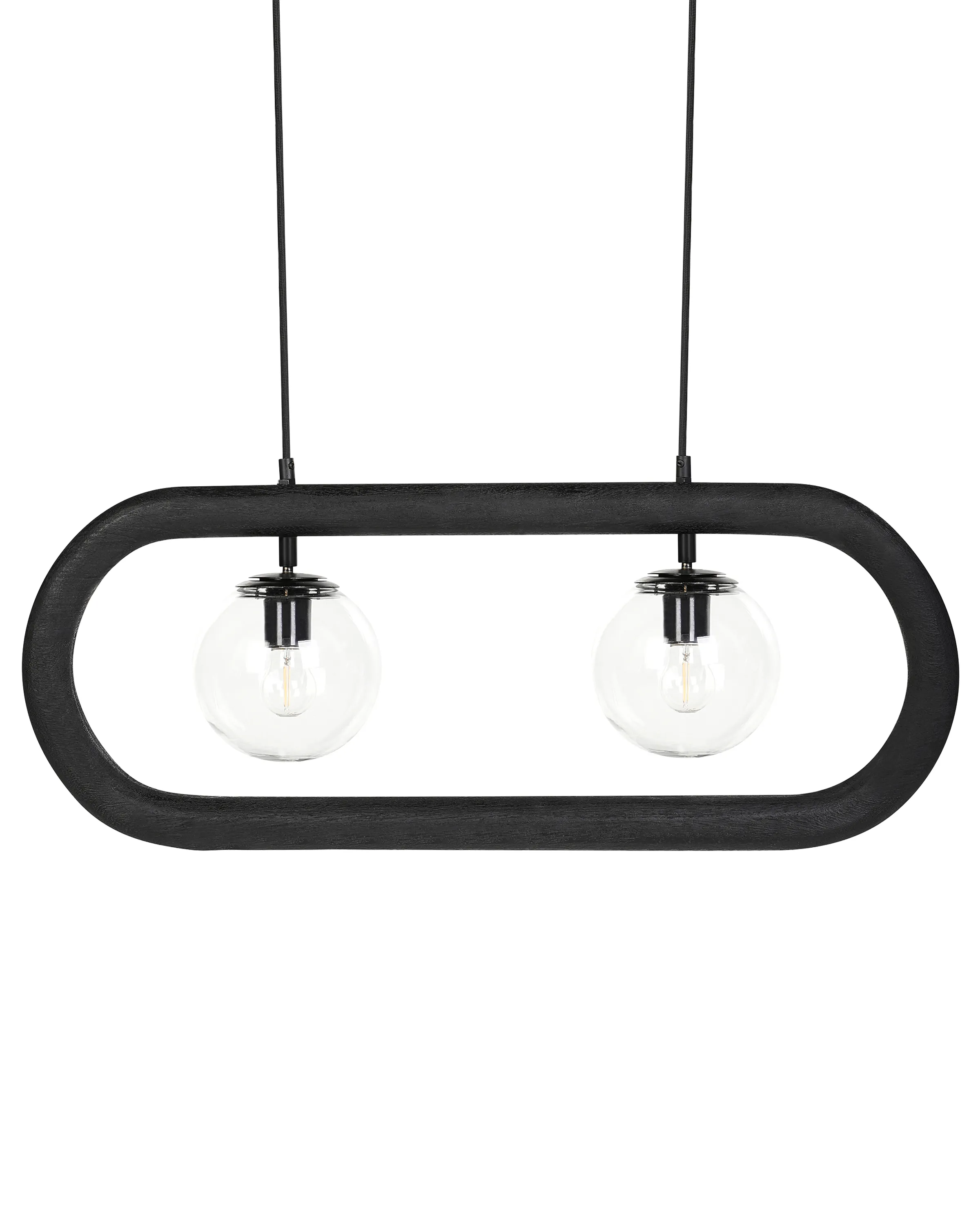 Pendant Lamp AYENSU Mango Wood Black