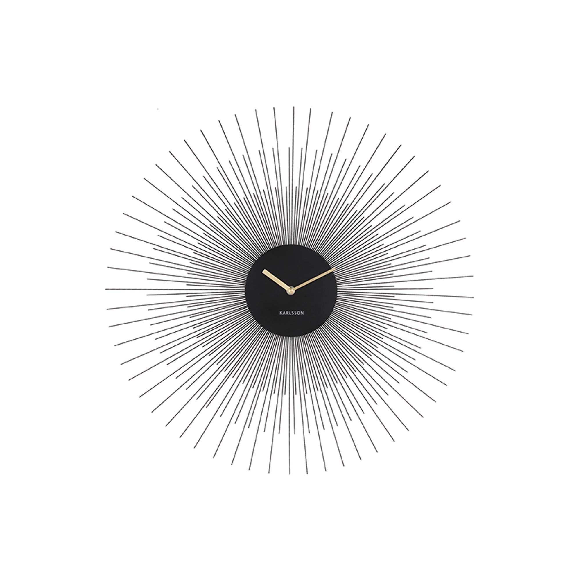 Karlsson wandklok - zwart - Ø60cm