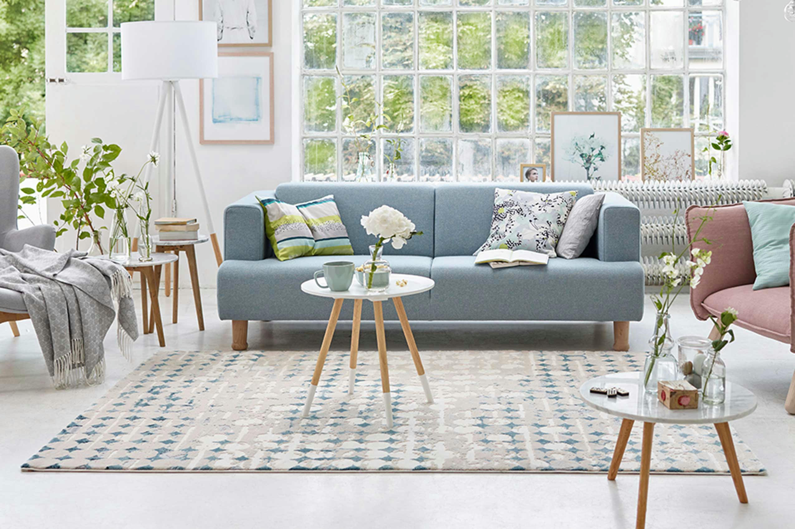 VELVET SPOTS - Tapis vintage relief beige/marron/gris pour salon, chambre 290x200