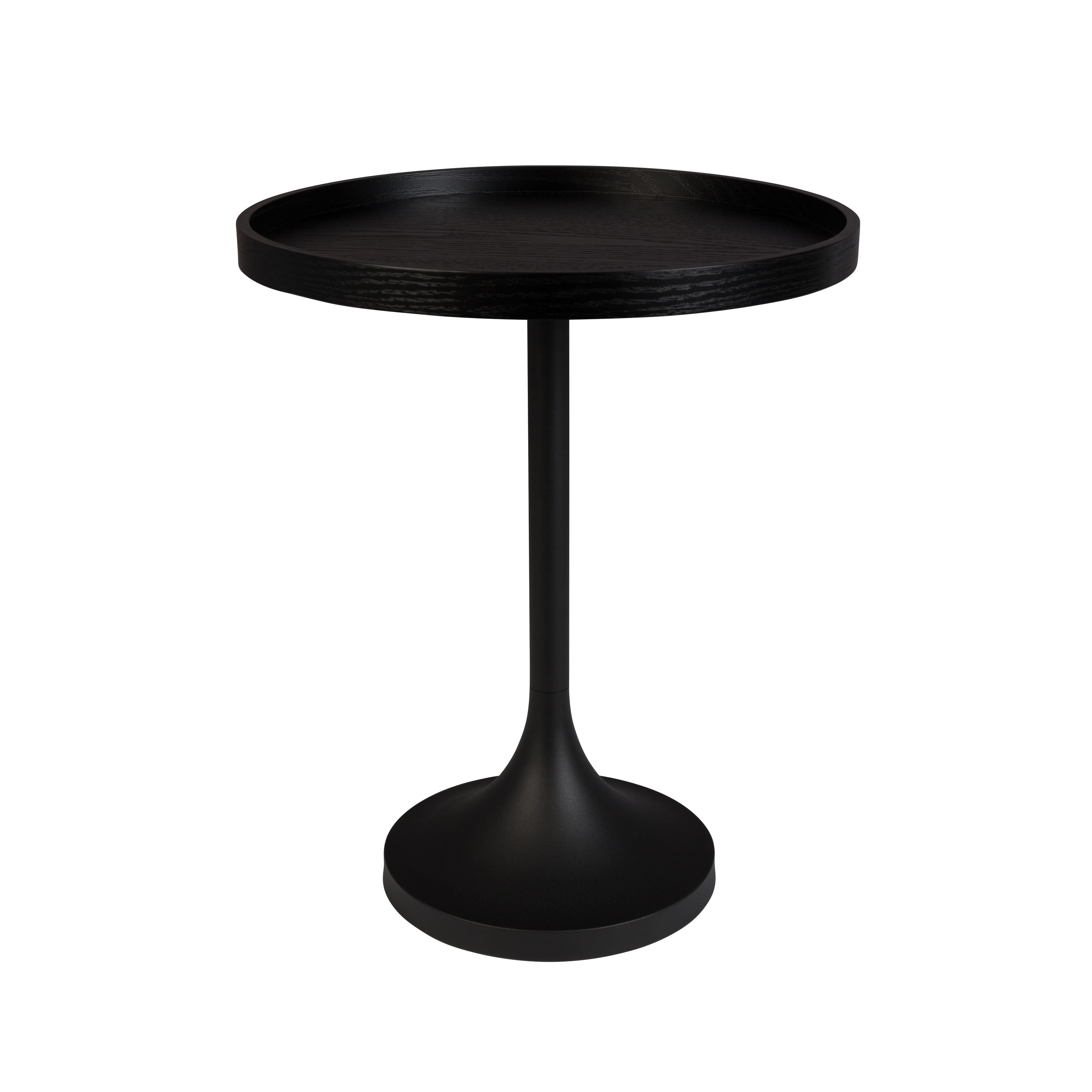 Zuiver Jason Bijzettafel Rond 46 cm Zwart