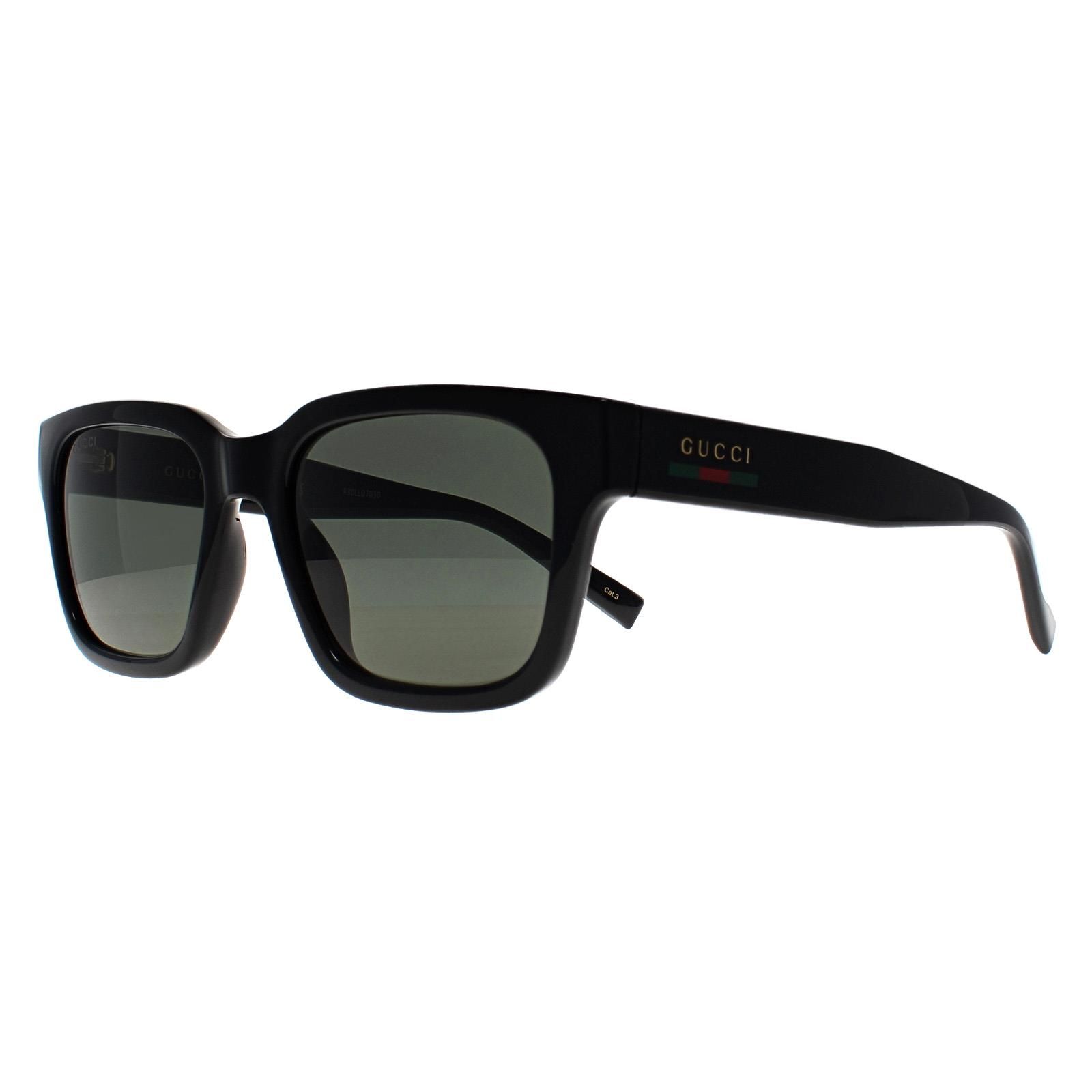 Gucci Square Shiny Black Grey GG1857S