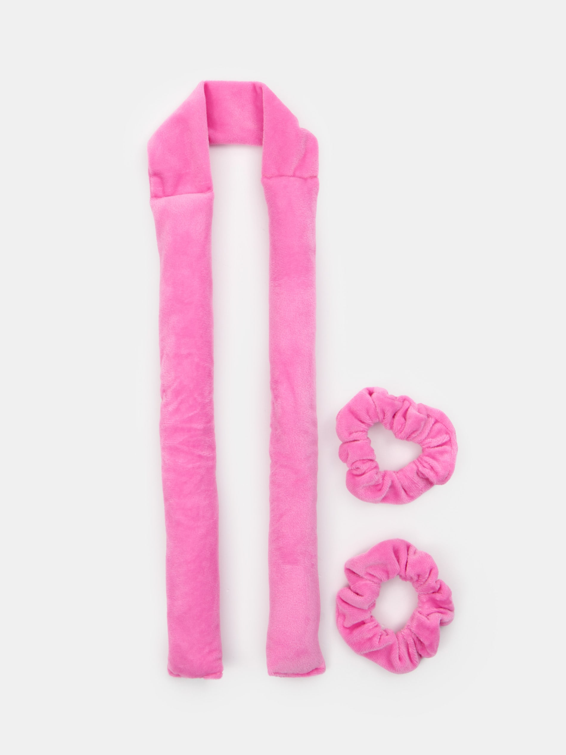 Wałek do włosów i gumki 3 pack
