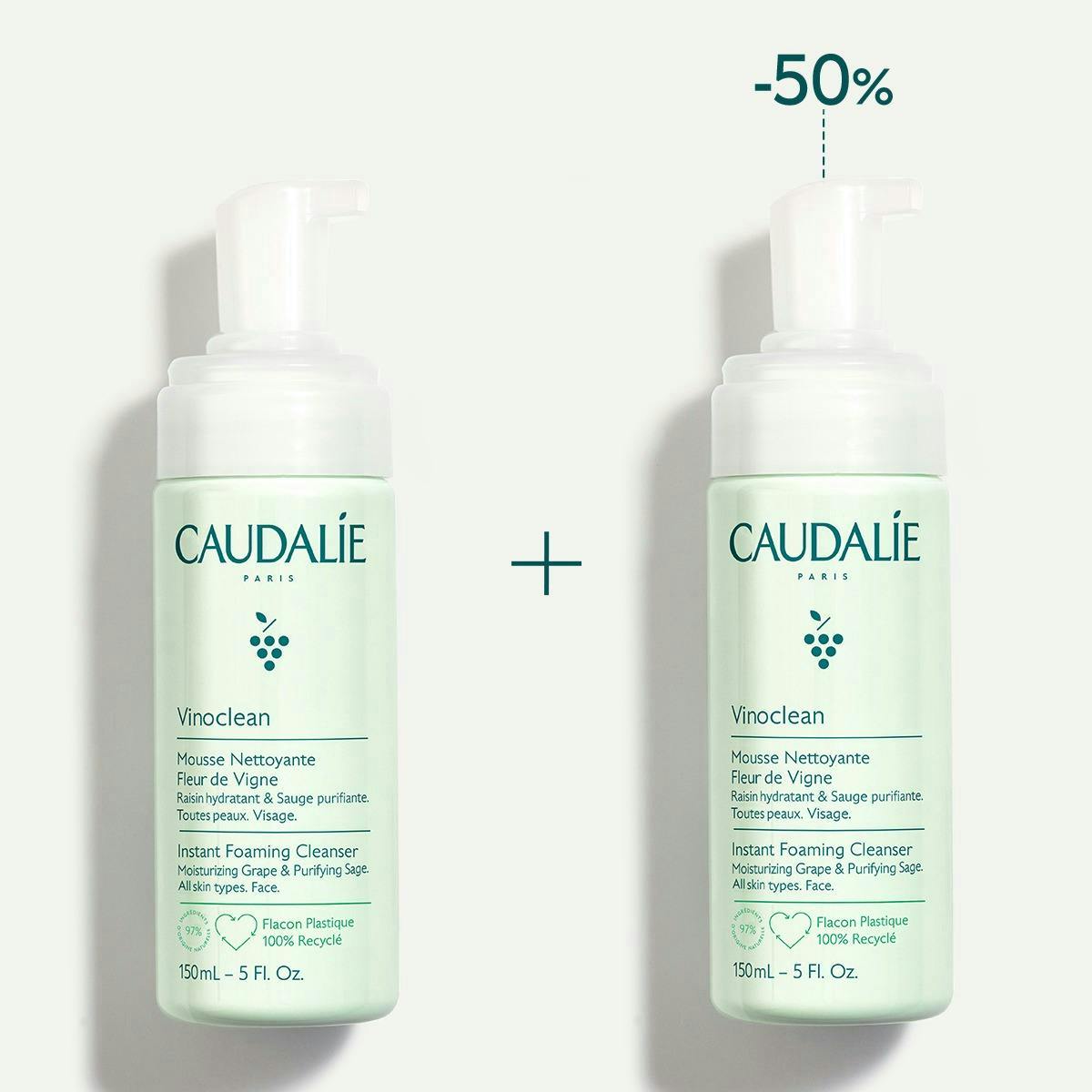 Duo mousse nettoyante fleur de vigne