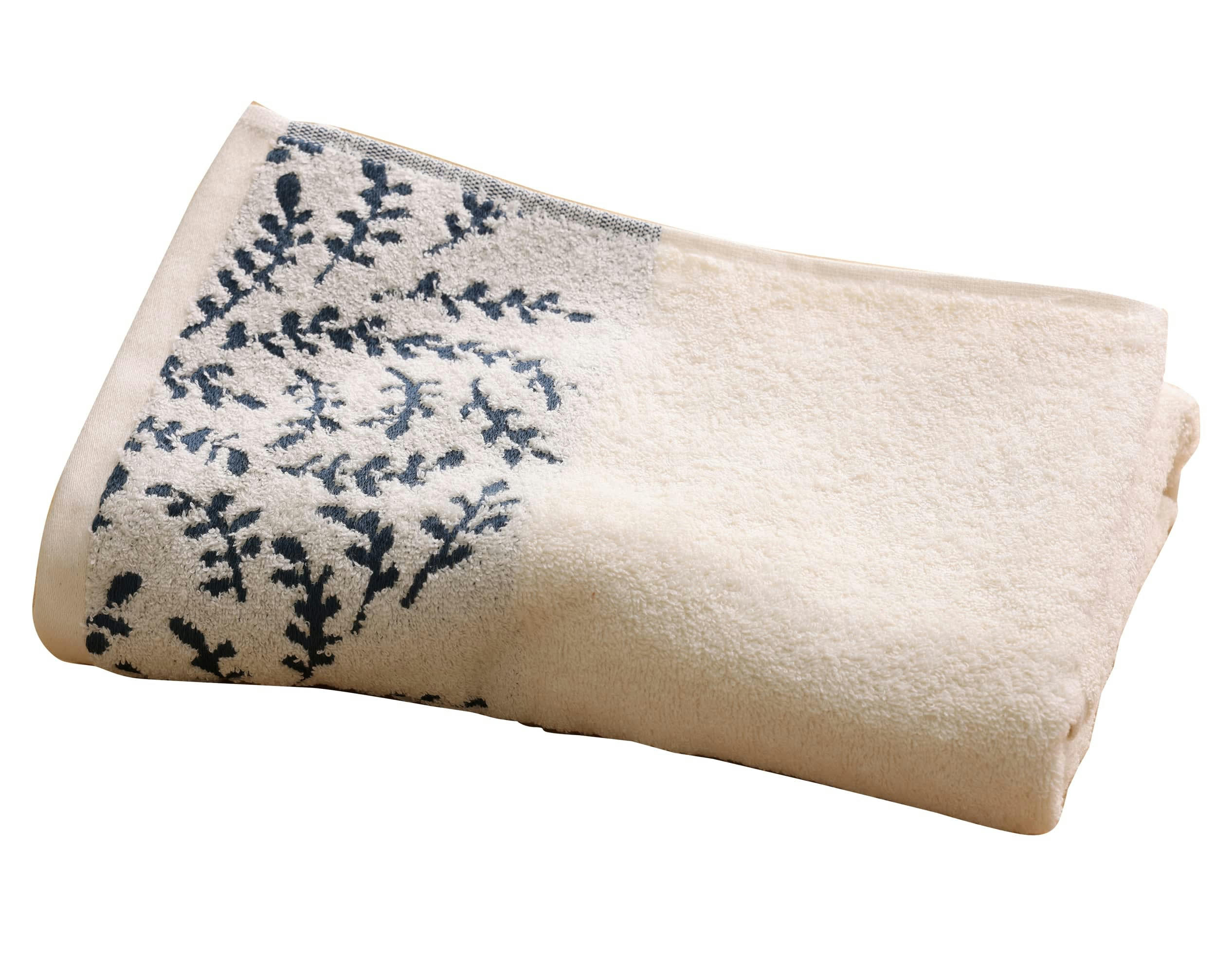 LUCIA - Serviette de toilette beige  50x100 en coton