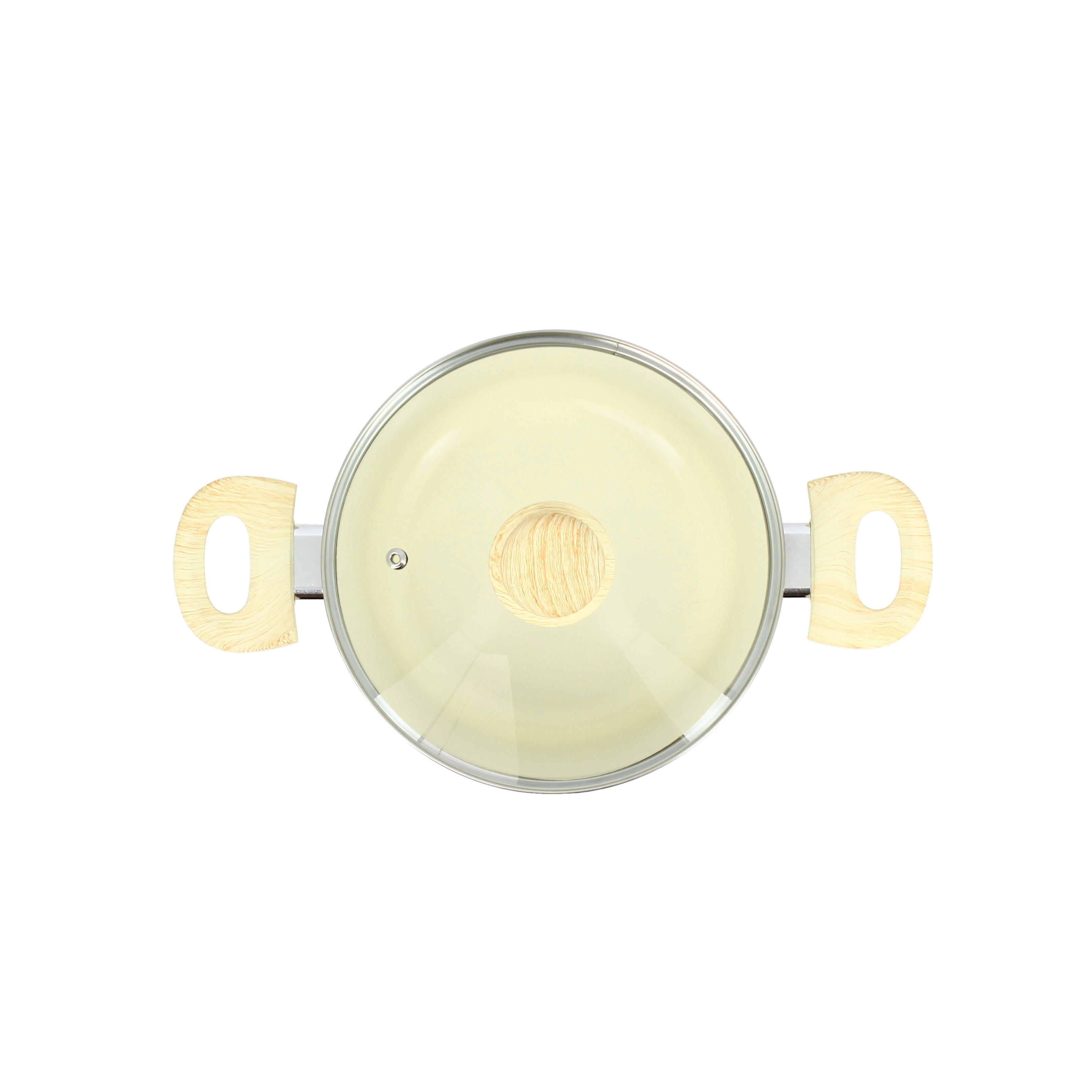 COLORAMA - Faitout en aluminium Ø20cm crème - compatible induction