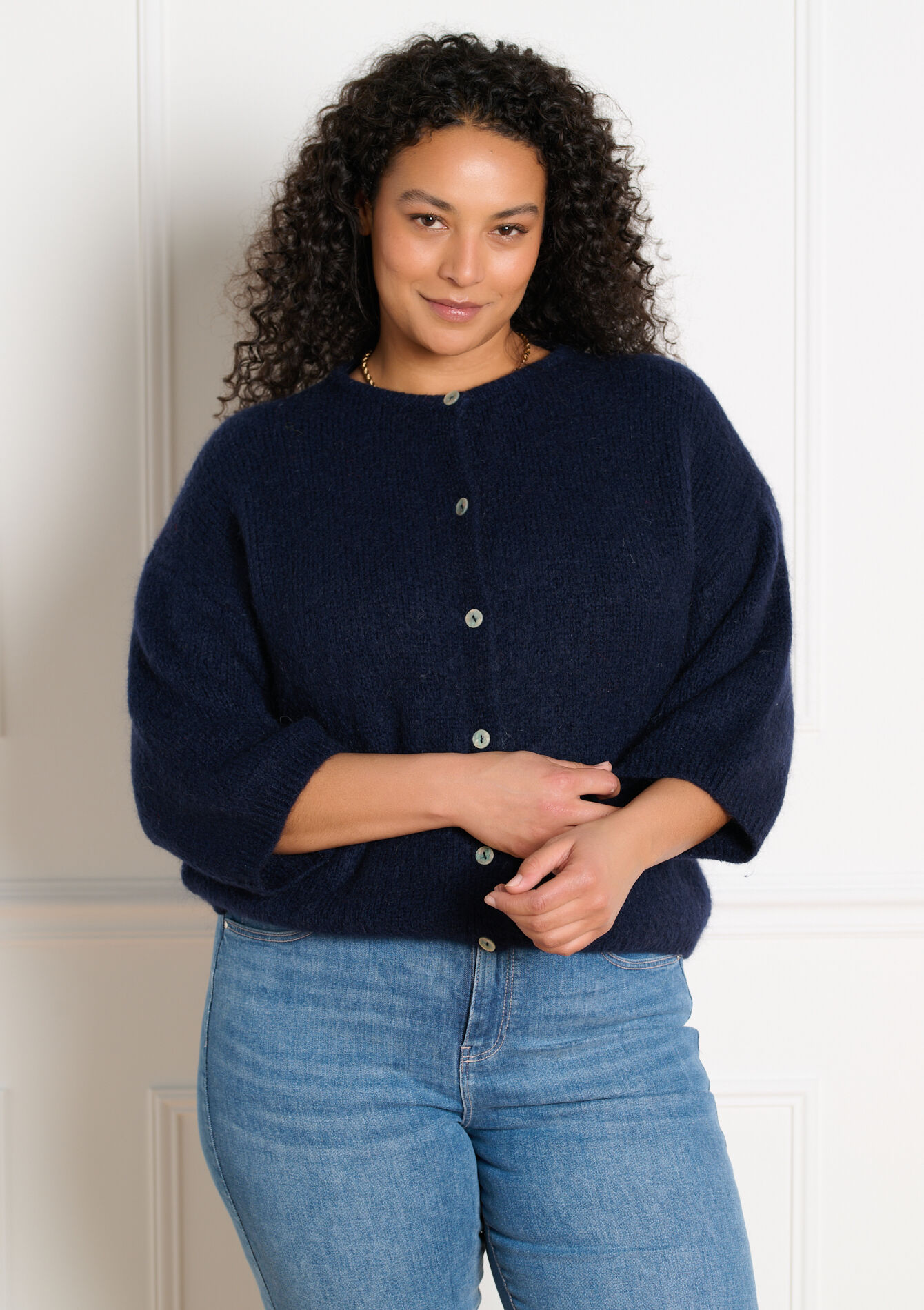 Minimalistisch vest met knopen