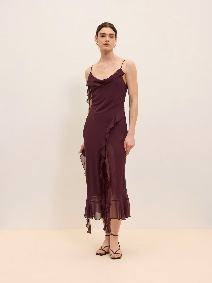 Maxi Dress With Frills
