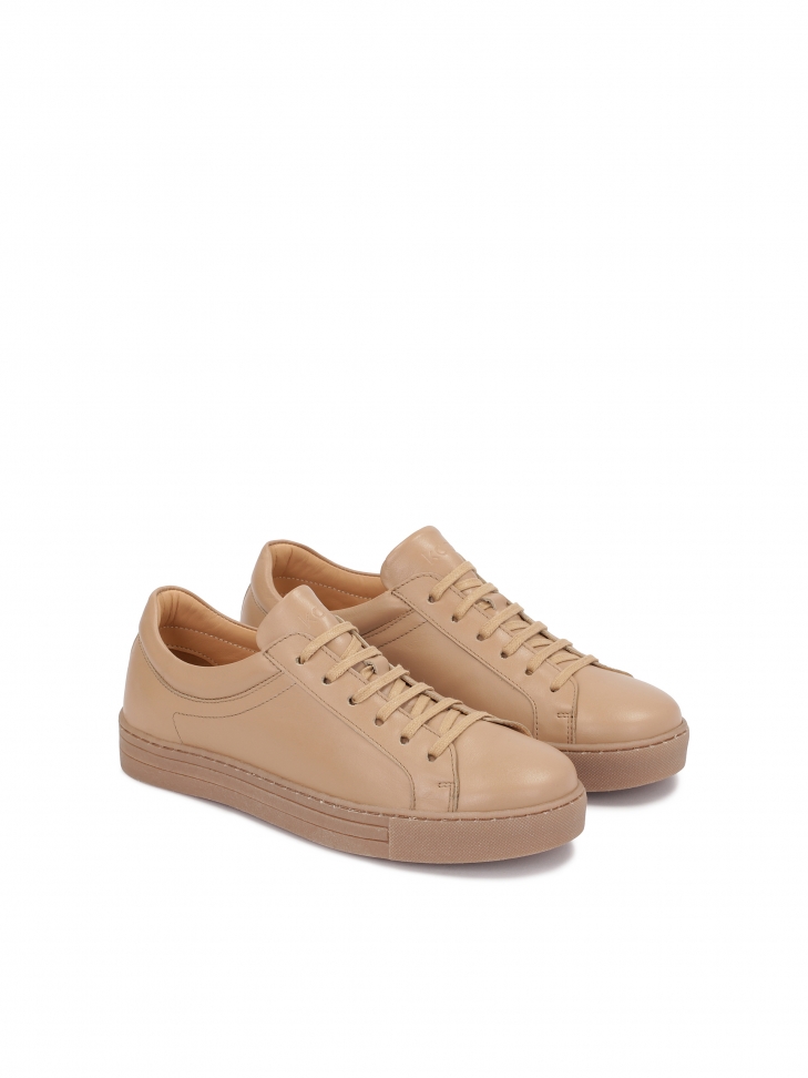 Minimalist light brown sneakers