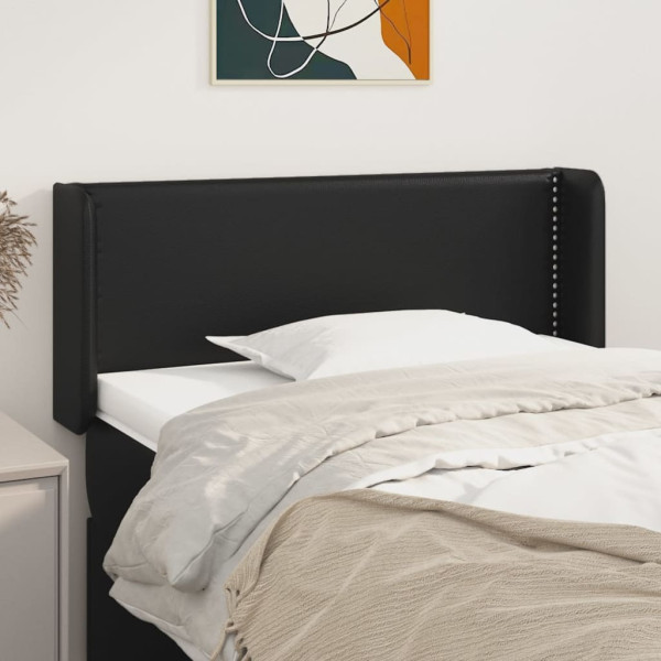 Wezgłowie Czarny 103 x 16 x 78/88 cm Sztuczna skóra vidaXL