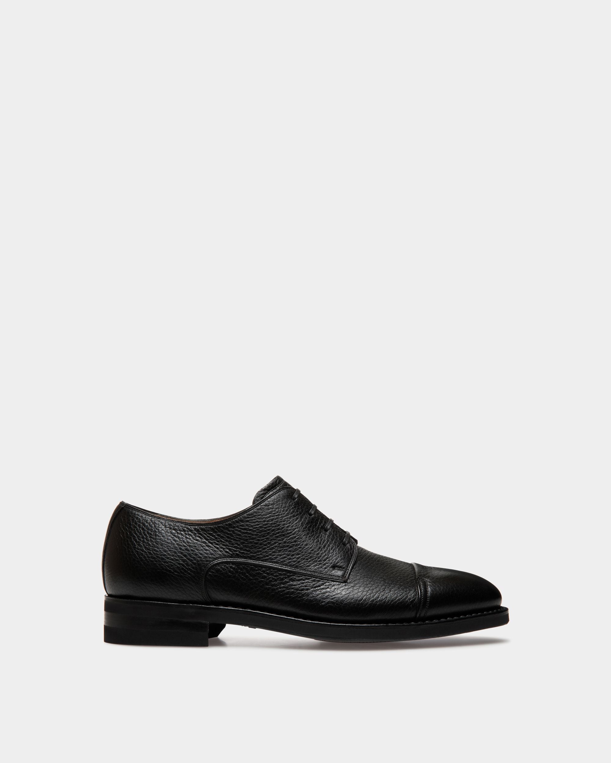 Scribe Un Derby-Schuh Aus Hirschleder In Schwarz