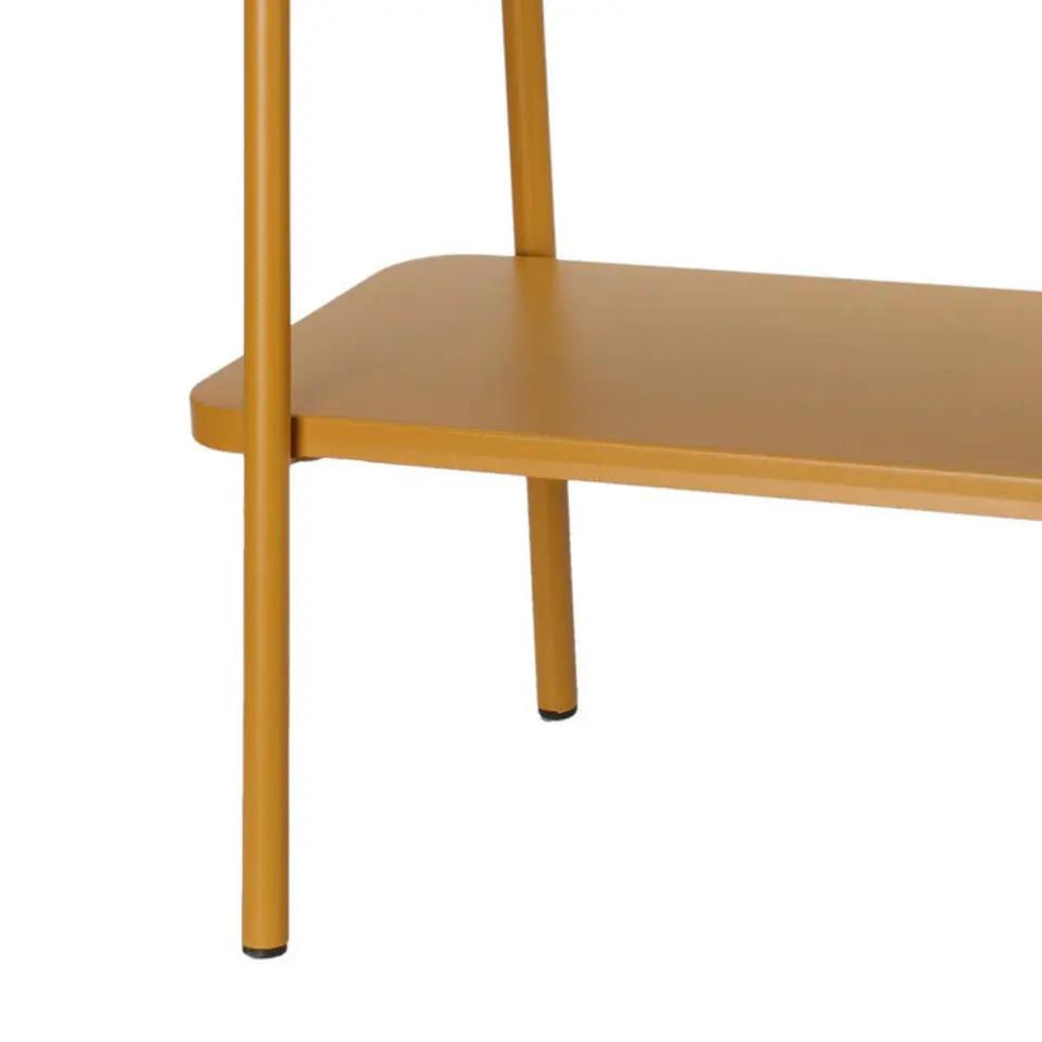 Pro Garden Plantenrek/plantentafel - geel - metaal - 50x26x66cm