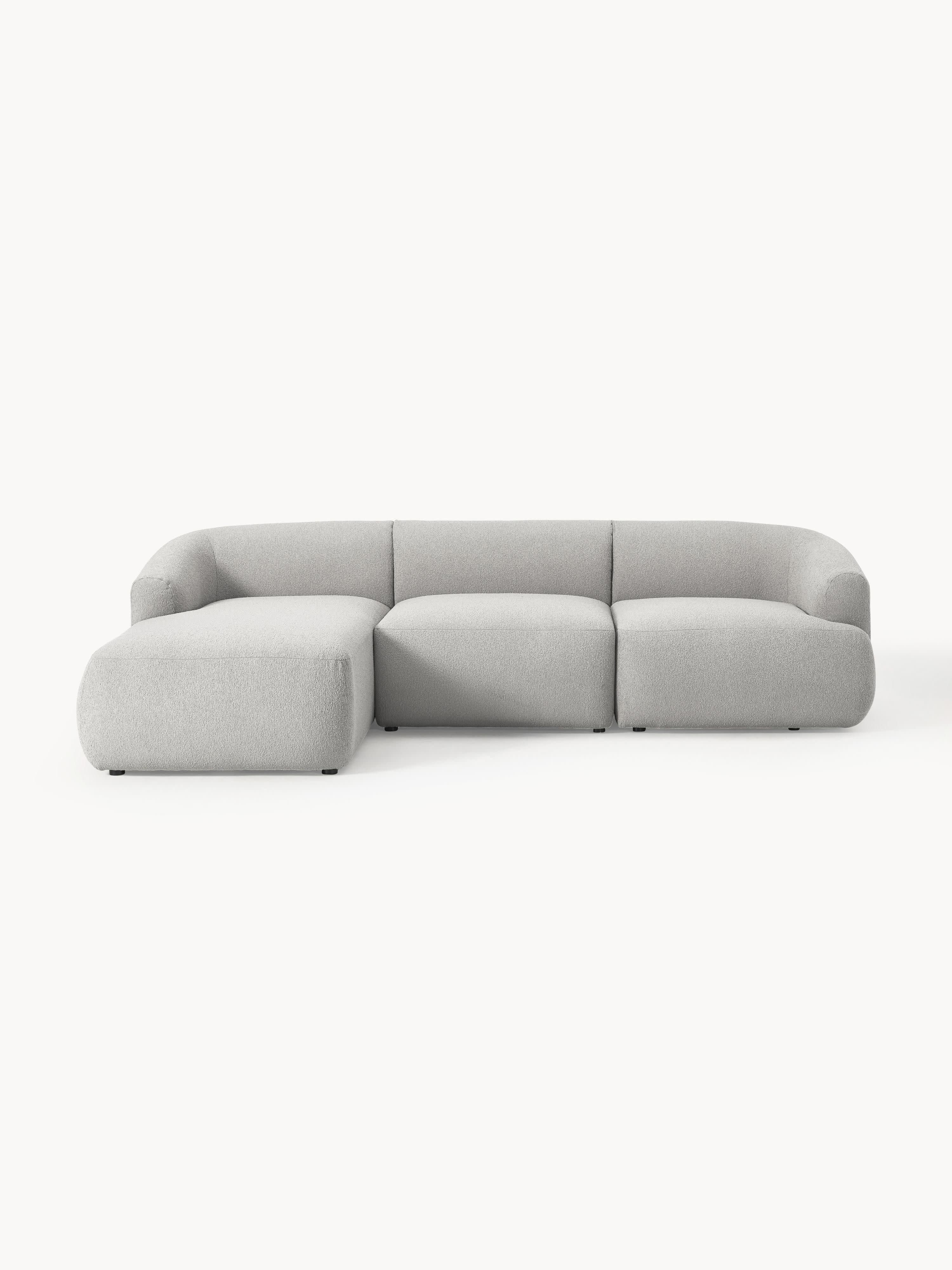 Modulares Bouclé-Ecksofa Sofia (3-Sitzer)