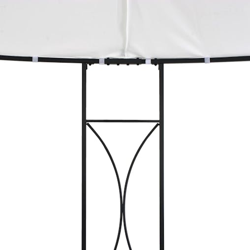 NNEVL Gazebo 300x290 cm White Round