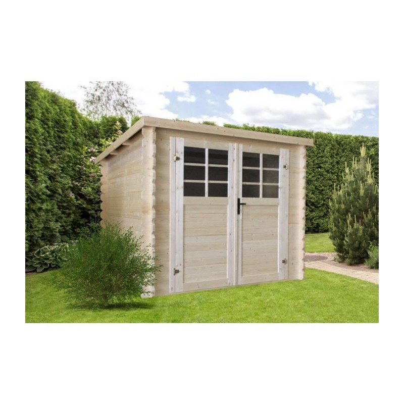 Abri de jardin en bois 28 mm 2,98 x 2,98 m SOLID