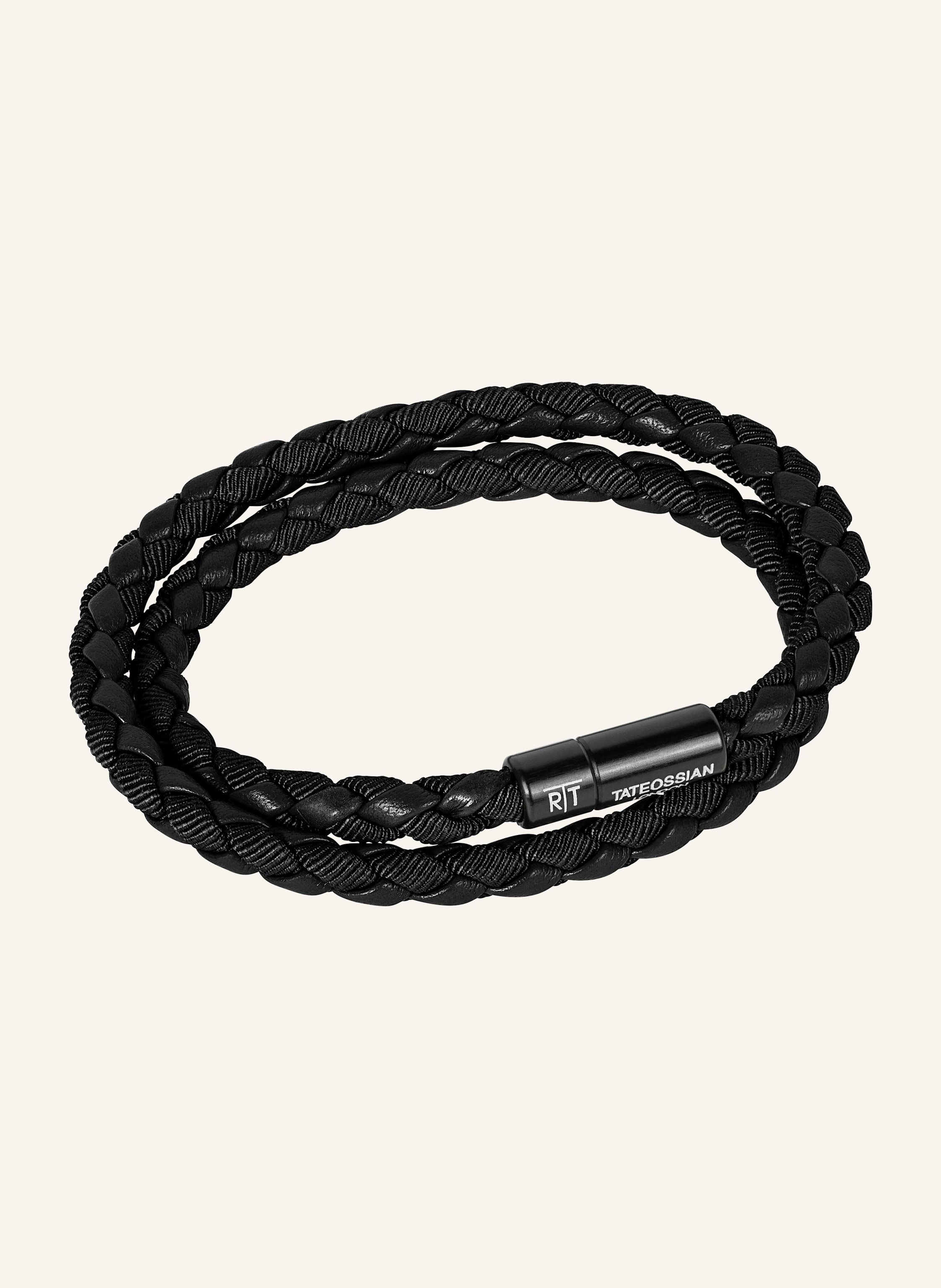 TATEOSSIAN Armband aus Öko-Leder mit Aluminiumverschluss