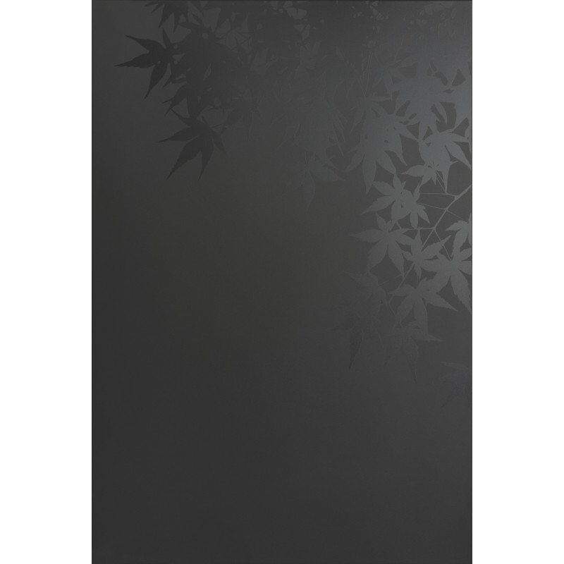 Protection murale pour poêle Erable noire 81 x 120 cm