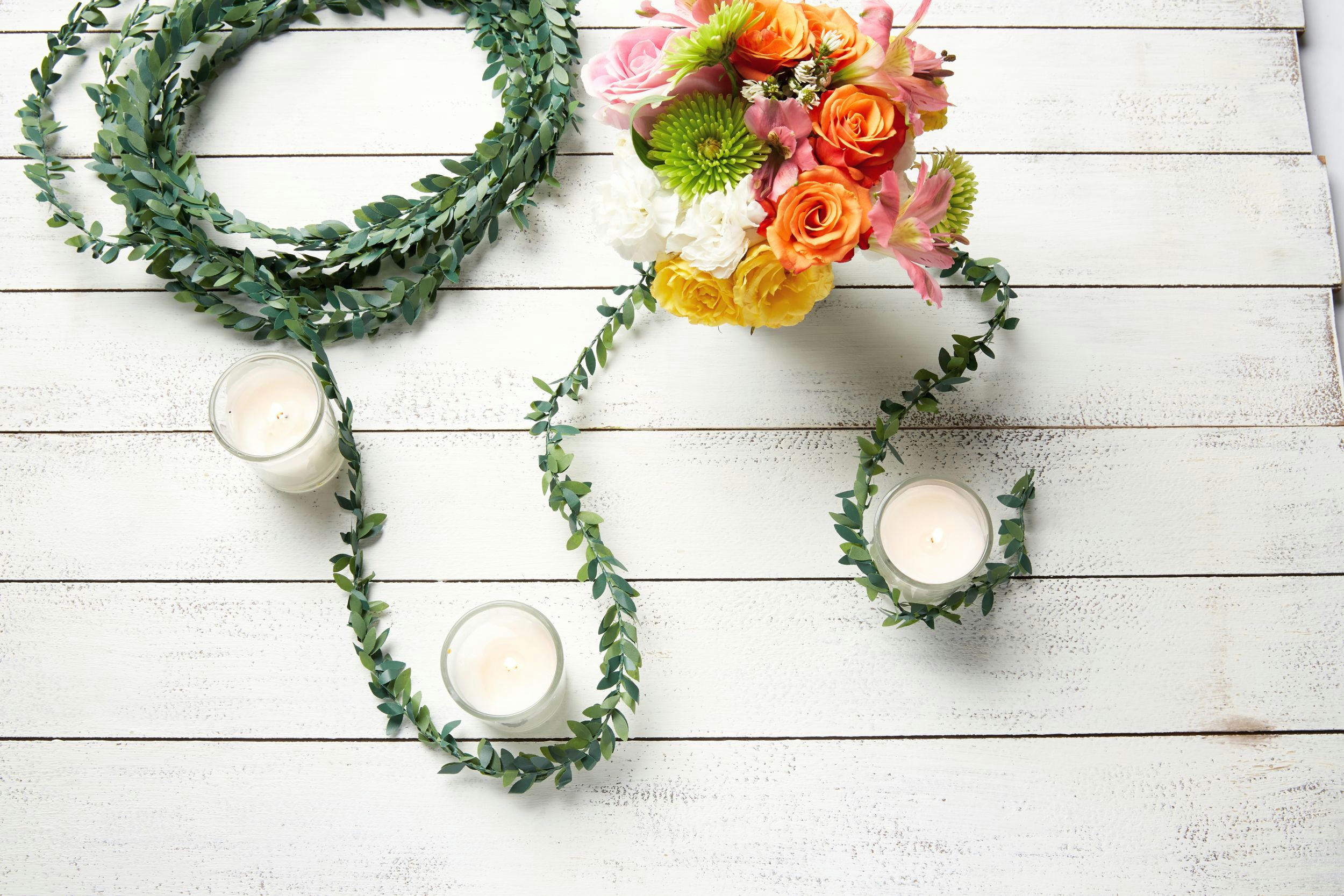 Love and Leaves Wire Garland