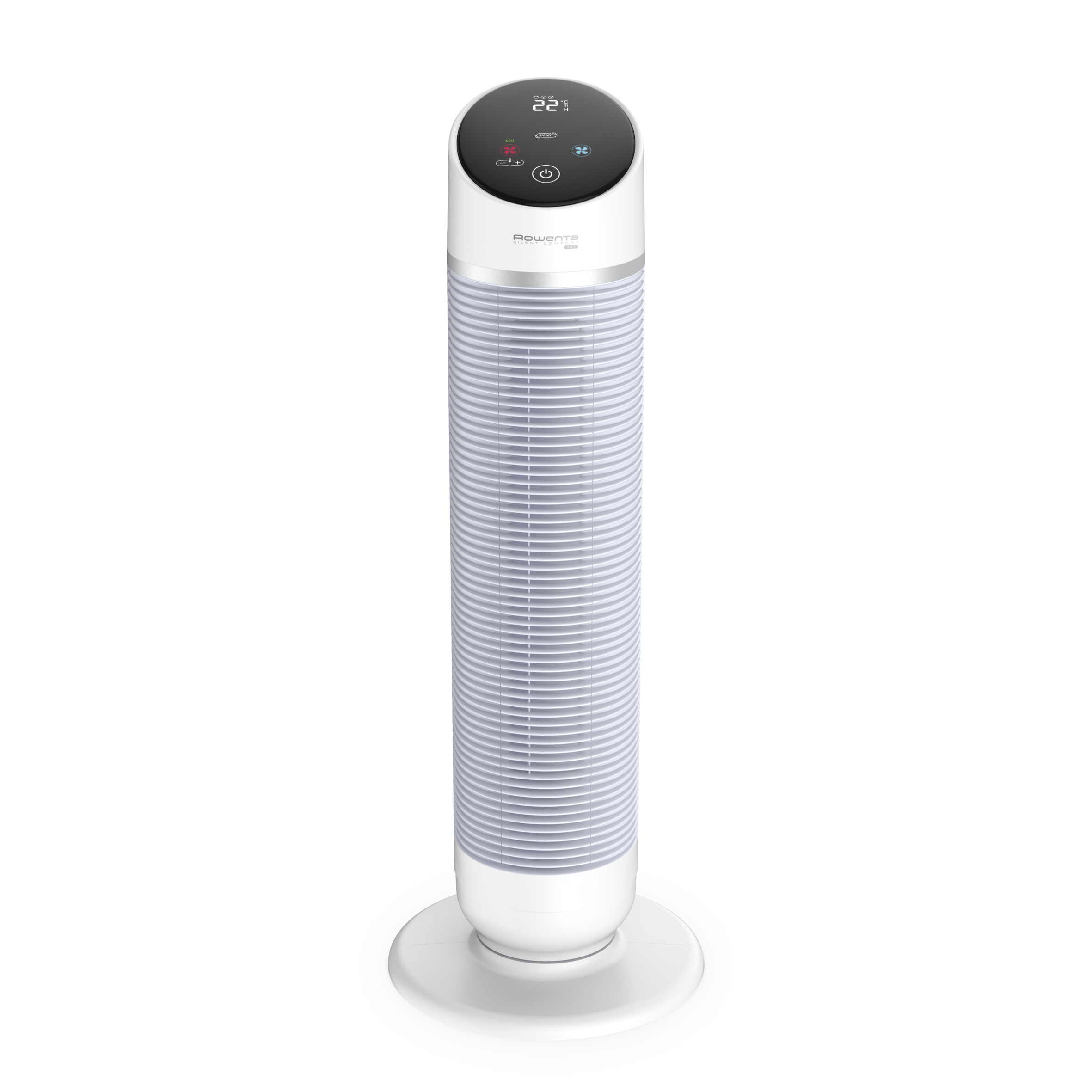Silence Comfort, Chauffage Ventilateur Colonne, 3 en 1, 49dB, Mode Eco
