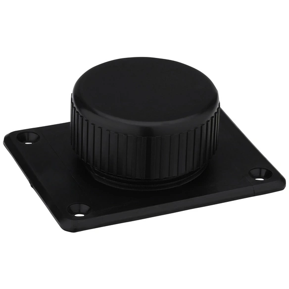 Höhenverstellfuß, BxHxT: 65 x 25 x 80 mm, schwarz