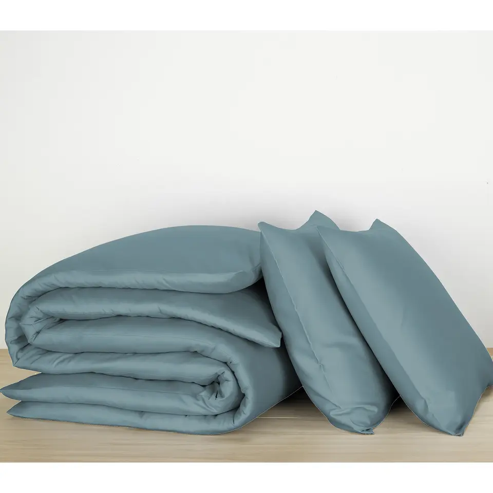 De Witte Lietaer Dekbedovertrek Katoen Satijn Olivia - 260 x 240 cm - Groen