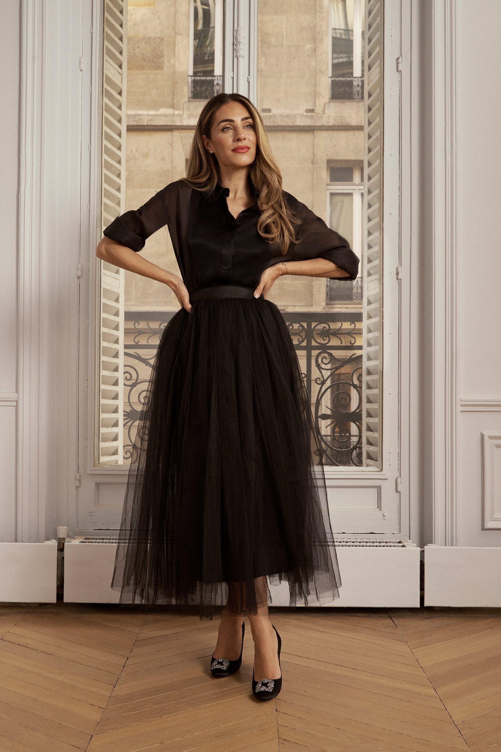 KarenMillen Tulle Woven Maxi Skirt