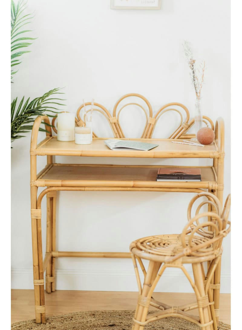 BALI - Bureau en rotin naturel