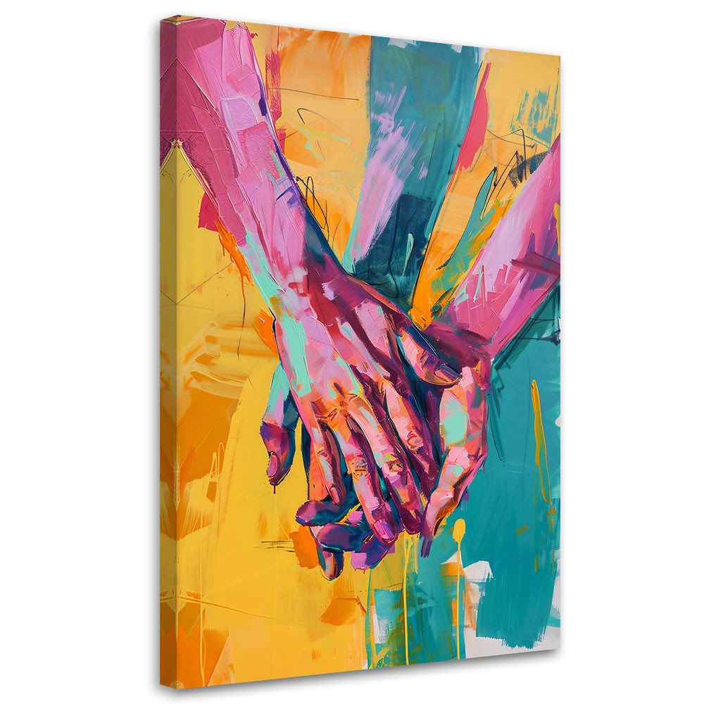 Feeby Obraz na płótnie, Dotyk Miłość Romantyczny 40x60
