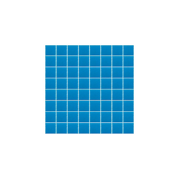 Mosaïque Pâte de verre UNICOLOR PISCINE CARRé couleur : Ebro Anti-dérapant Classe 3 boite de 1.54 m2