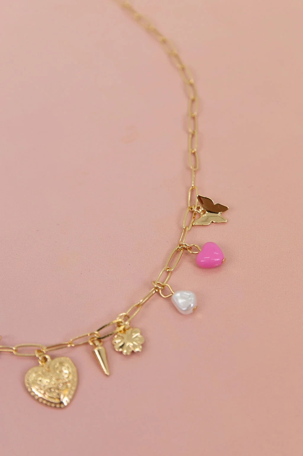 Multi Charm Chain Necklace
