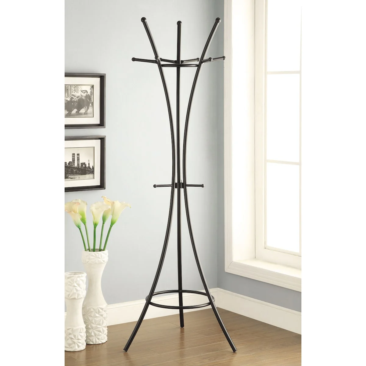 Merlo Steel 12-hook Coat Rack