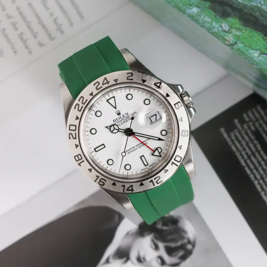Rolex – Explorer II –  Rubber Strap – Green
