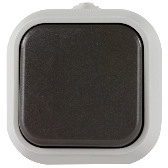 Wechselschalter, Standard, Kunststoff, Grau