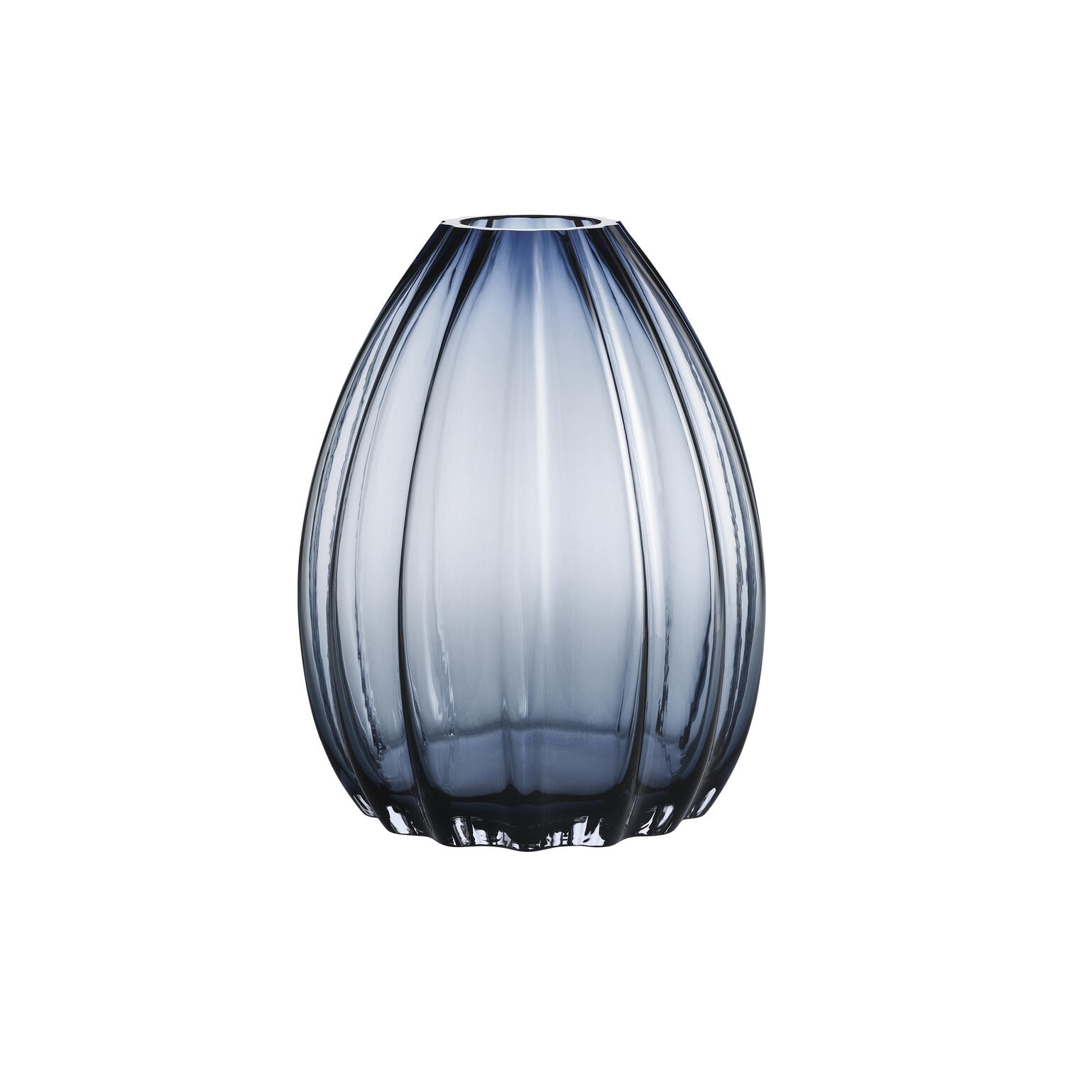 2Lips vase, mørk bl&aring;