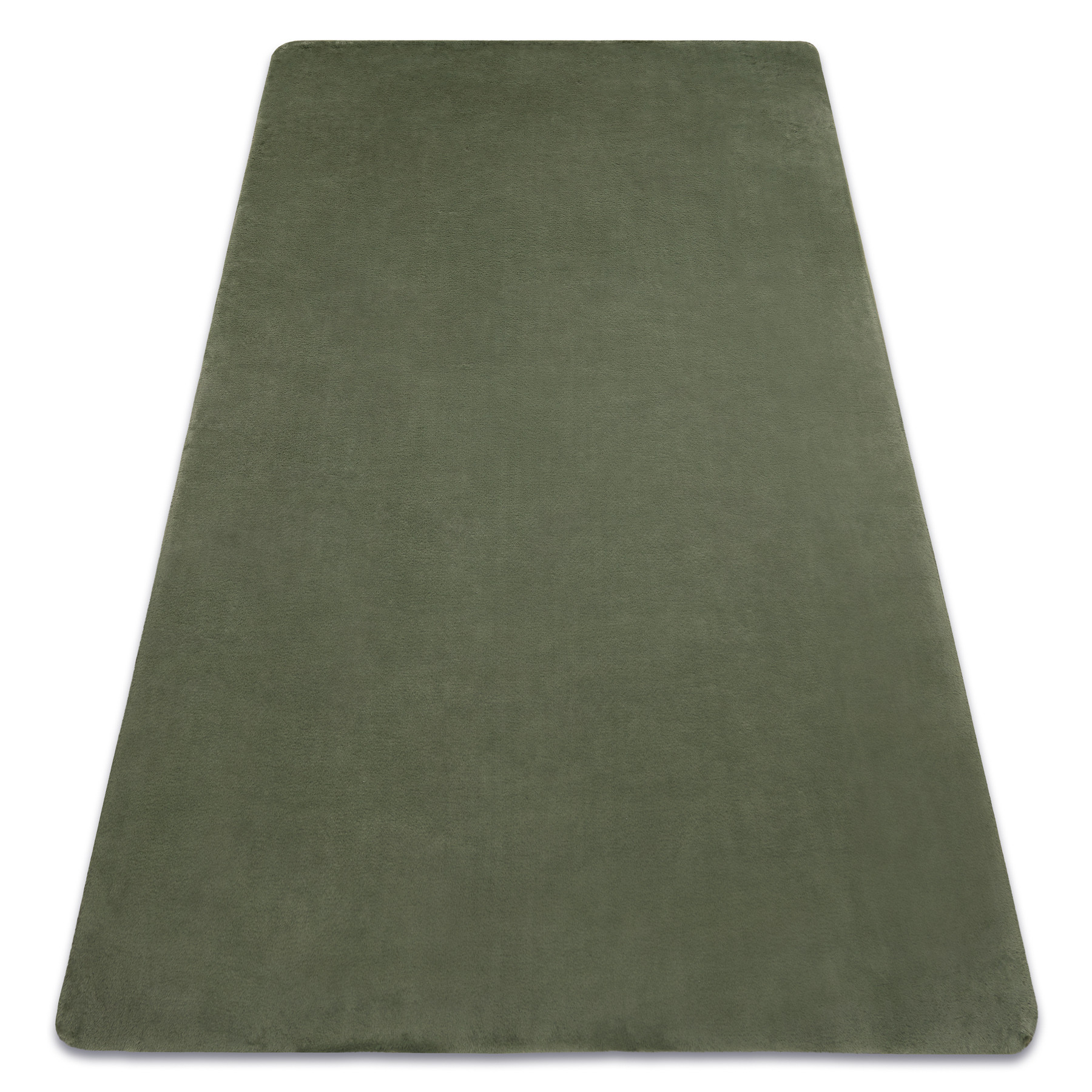 Dywan POSH Shaggy zielony gruby, pluszowy, antypoślizgowy, do 50x80 cm
