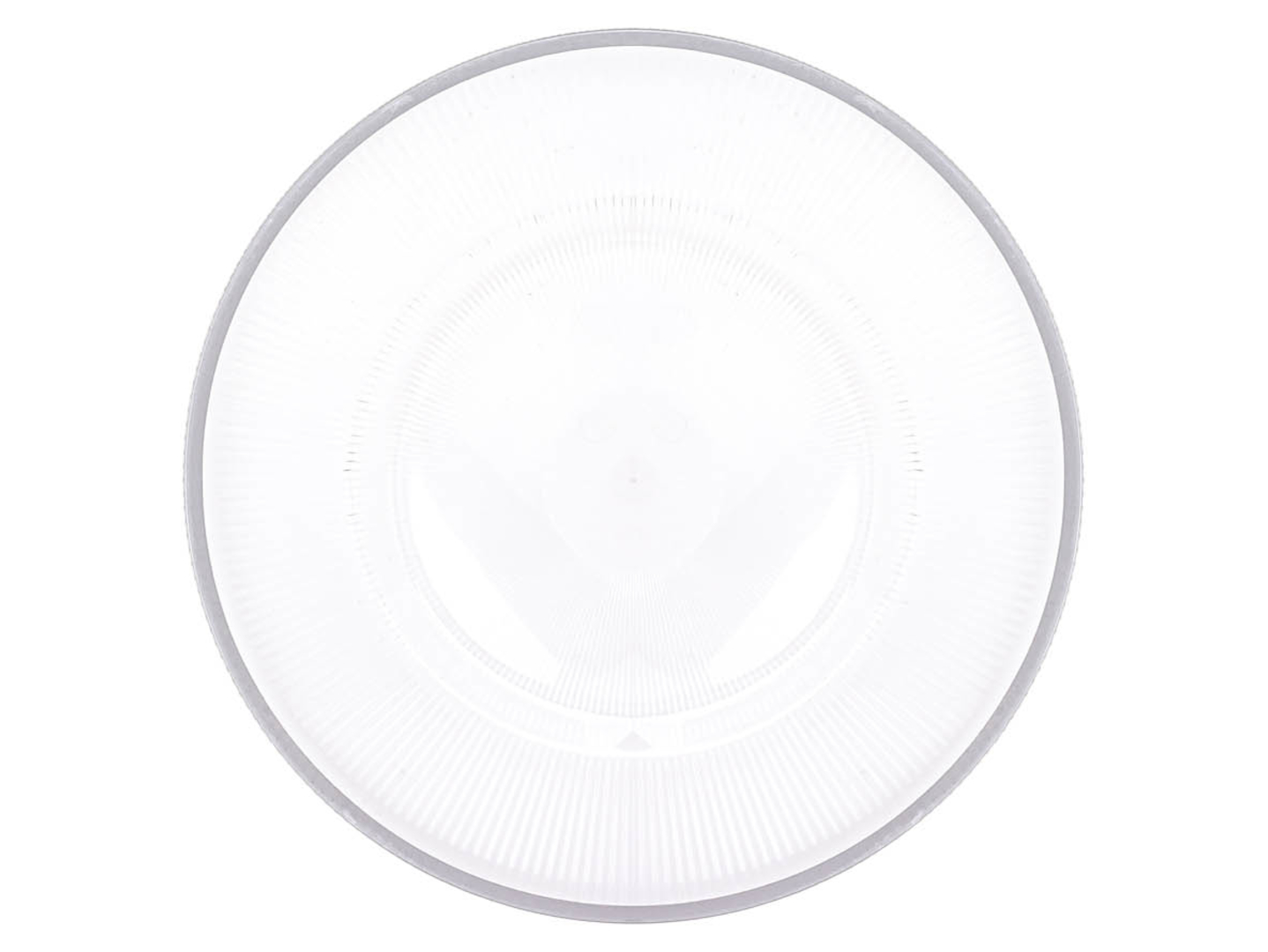 Podkładka pod talerz ze srebrnym rantem transparentna 33 cm