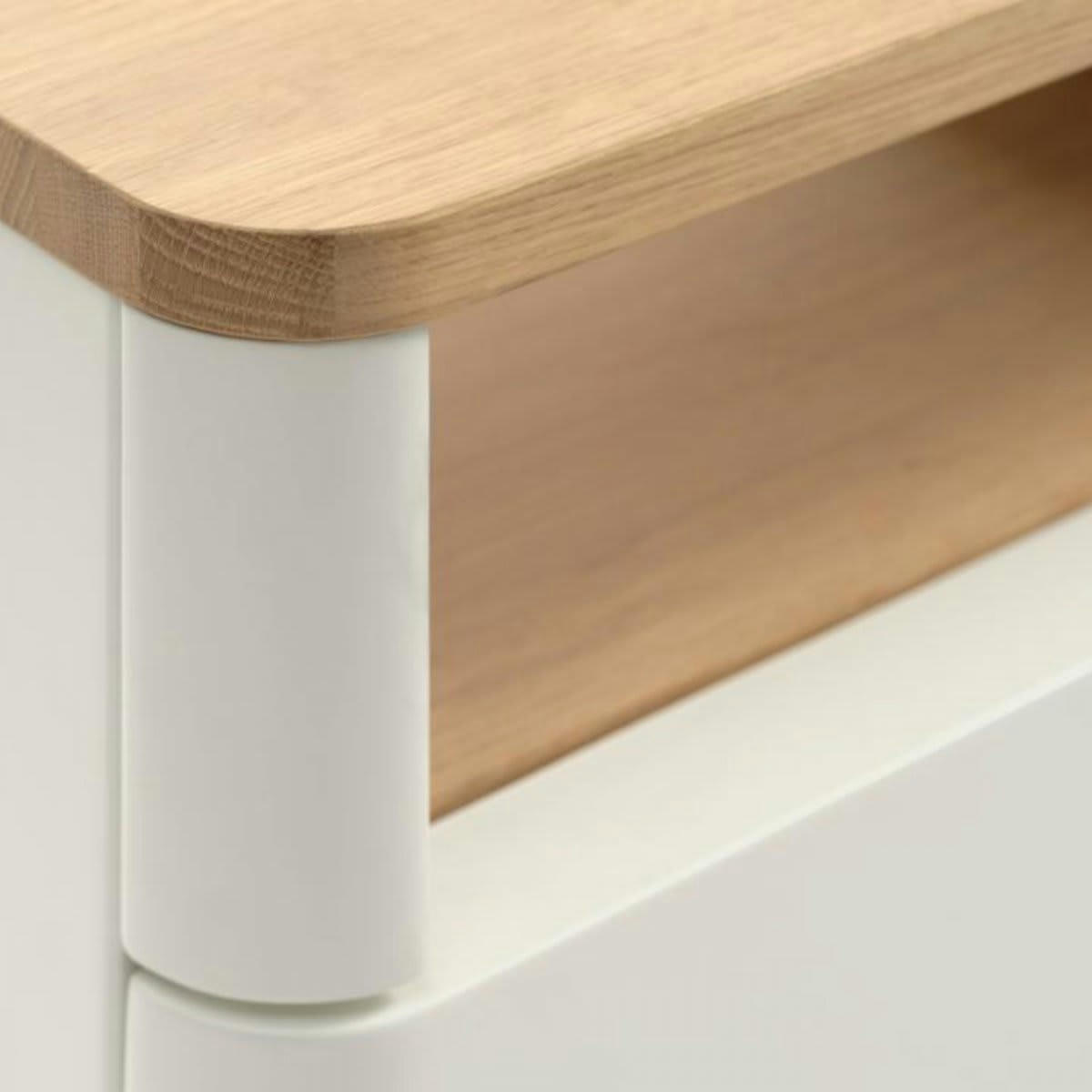 VEGAS - Meuble TV scandinave en bois clair 120cm