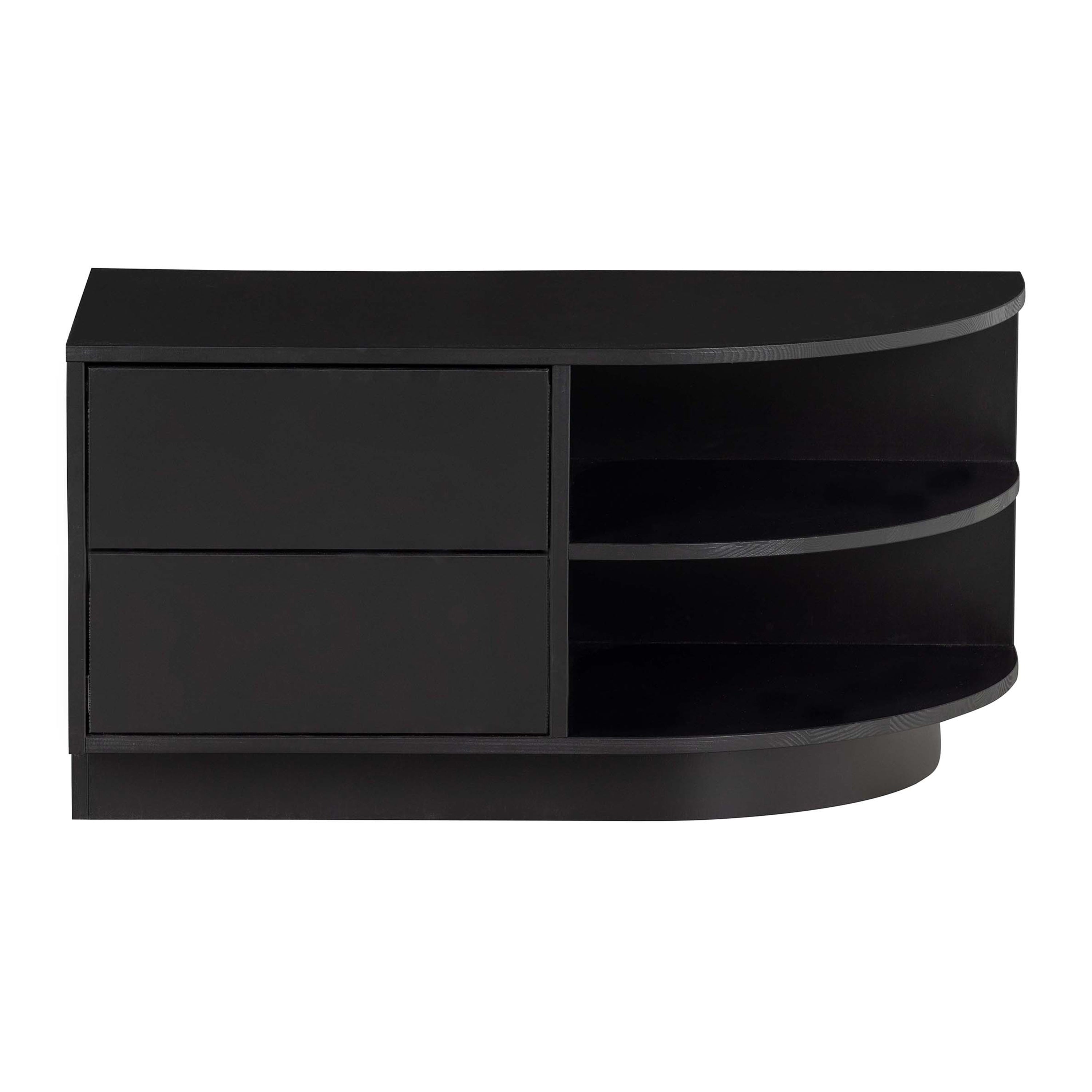 WOOOD Finca Tv-meubel Rond Rechts - Grenenhout