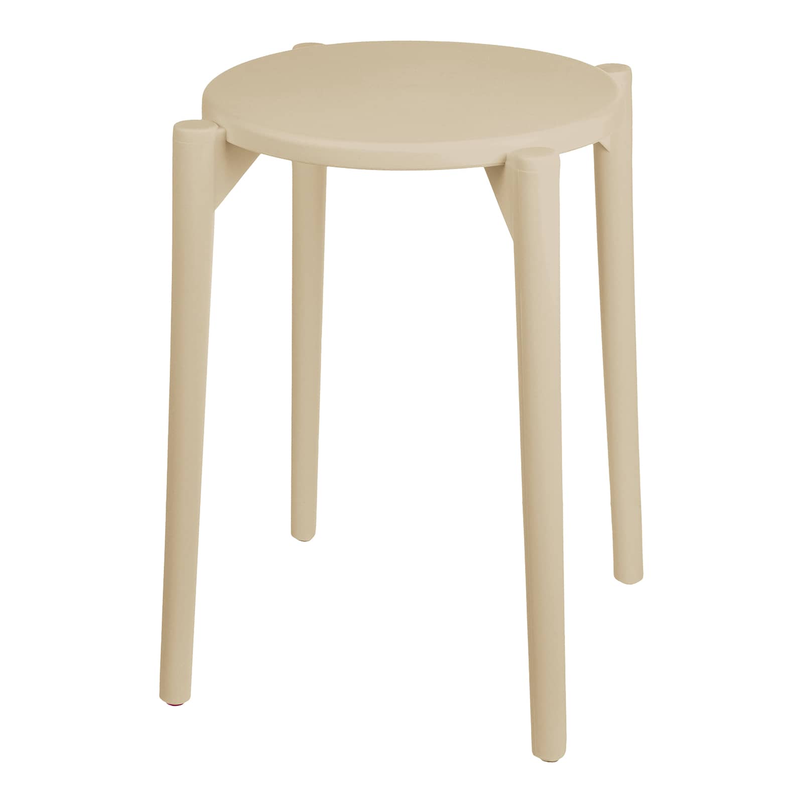 Hocker Lina Beige, ⌀ 30 cm, H 460 mm