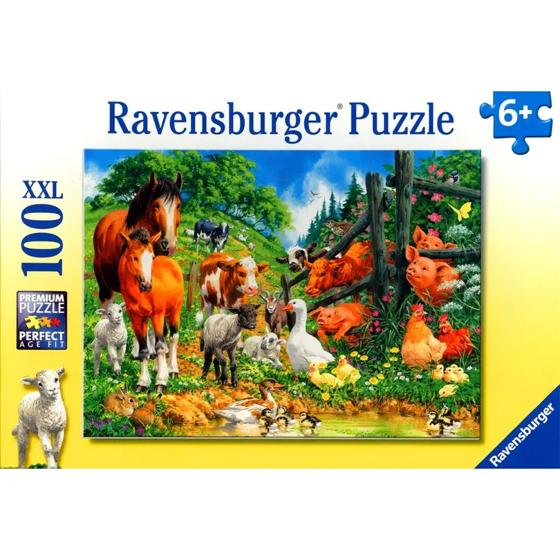 Puzzle 100-teilig Versammlung der Tiere