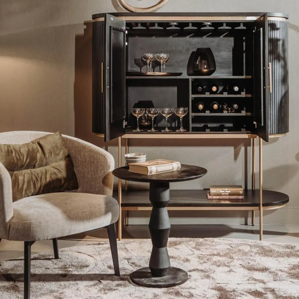 Tower Living - Brunello bijzettafel - ?50 cm 3 - zwart