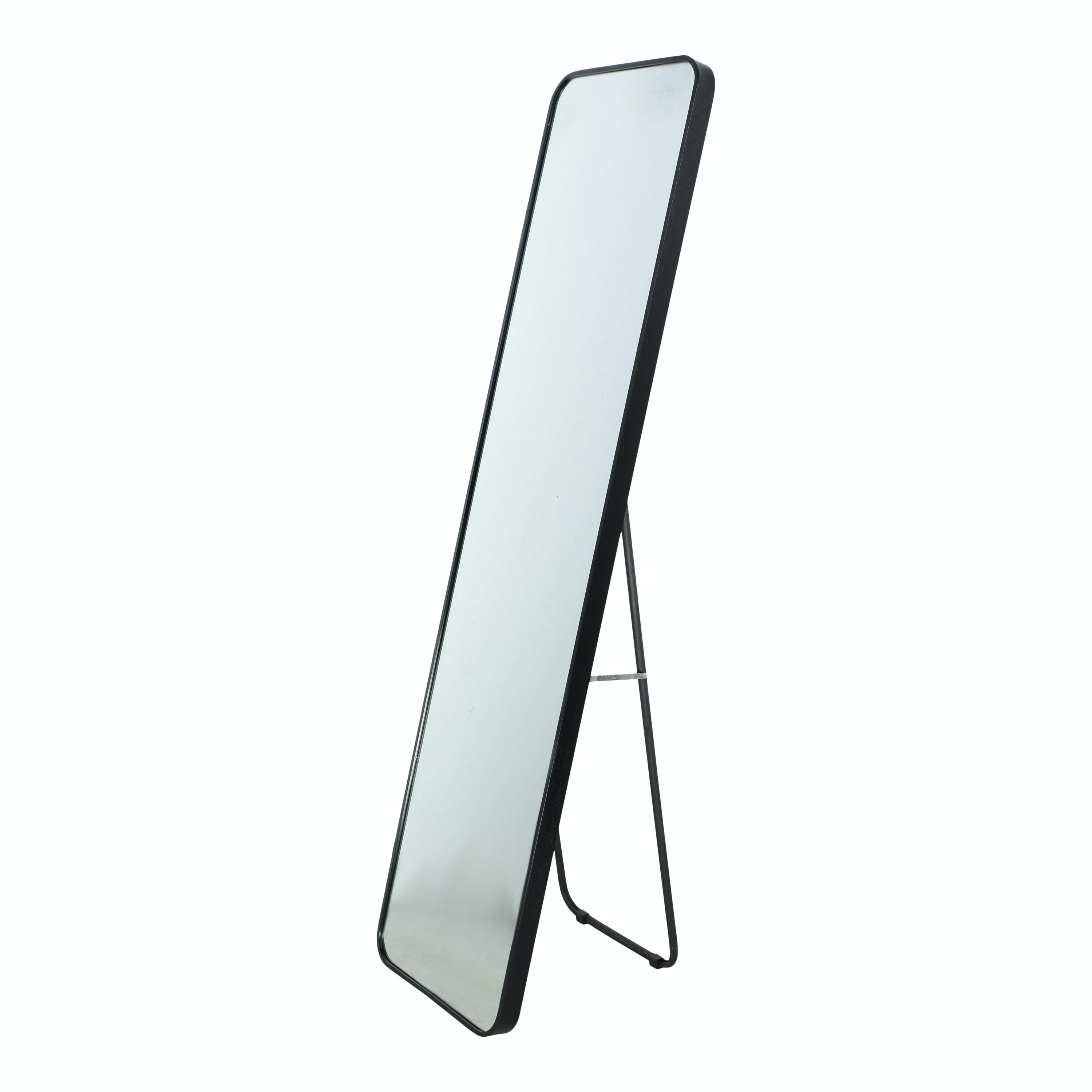 Fragix Alux Passpiegel staand hangend - Zwart - Aluminium - 150x40