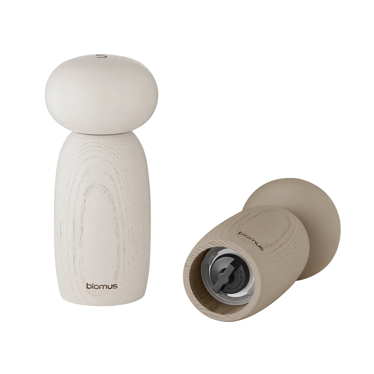 Blomus - Moli Salz- und Pfeffermühle, moonbeam / nomad (2er-Set)