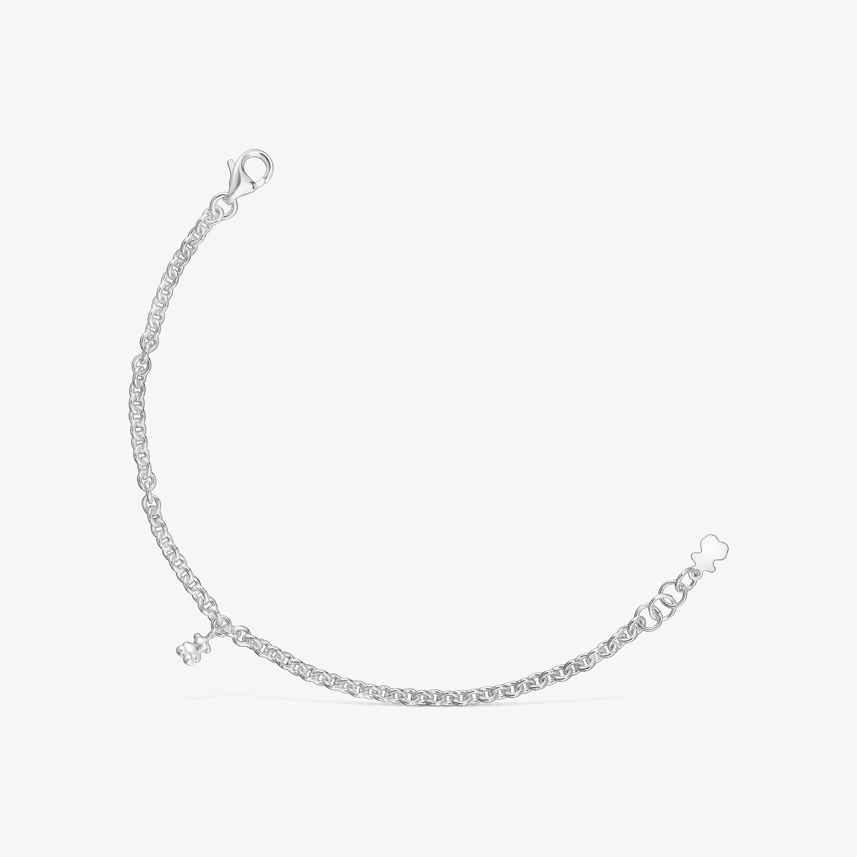Pulsera cadena de plata Bold Bear