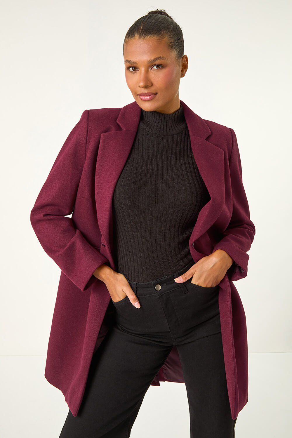 Roman Tailored Single Breasted Coat