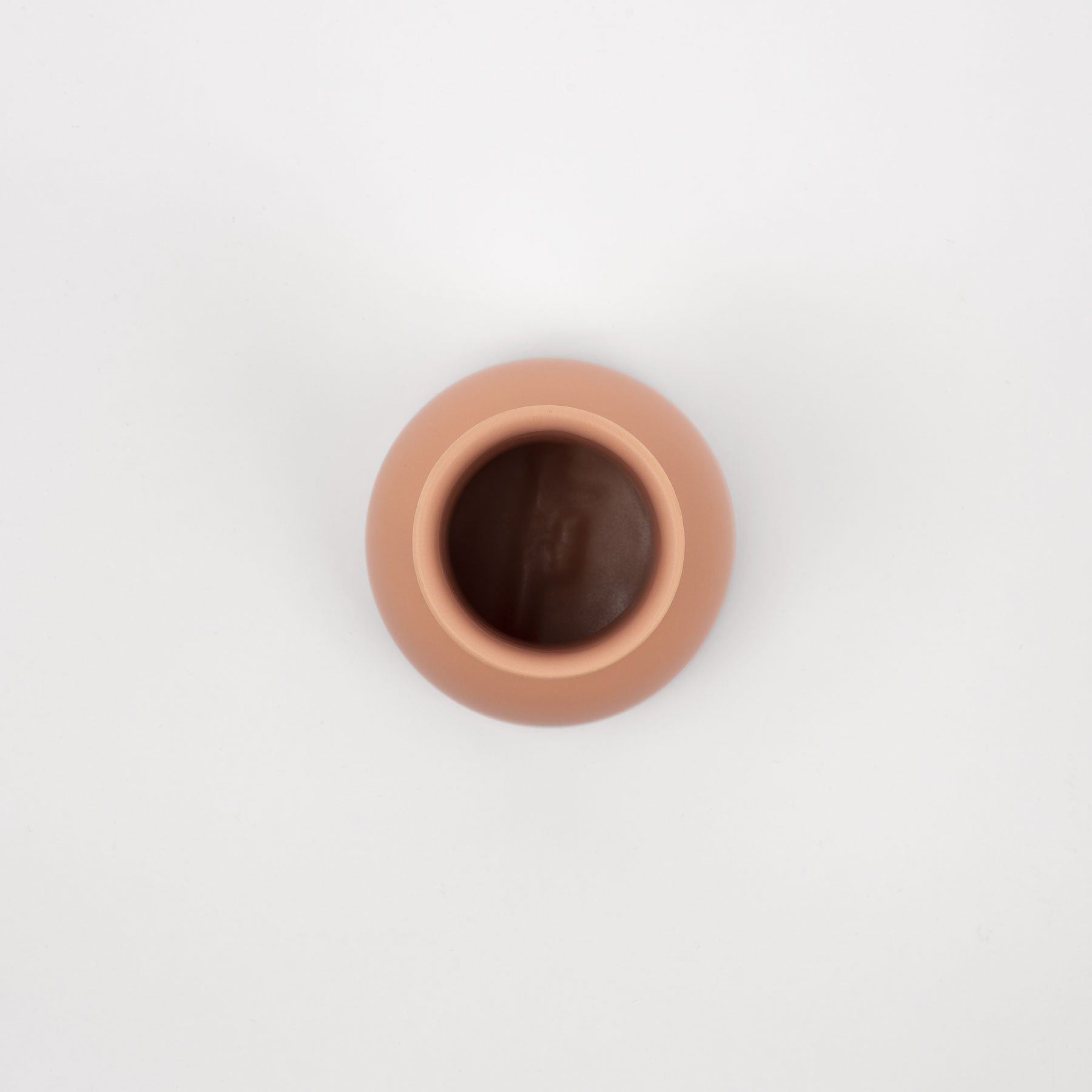 Pink Nude Ceramic Water Carafe - Rounded Bottle Silhouette