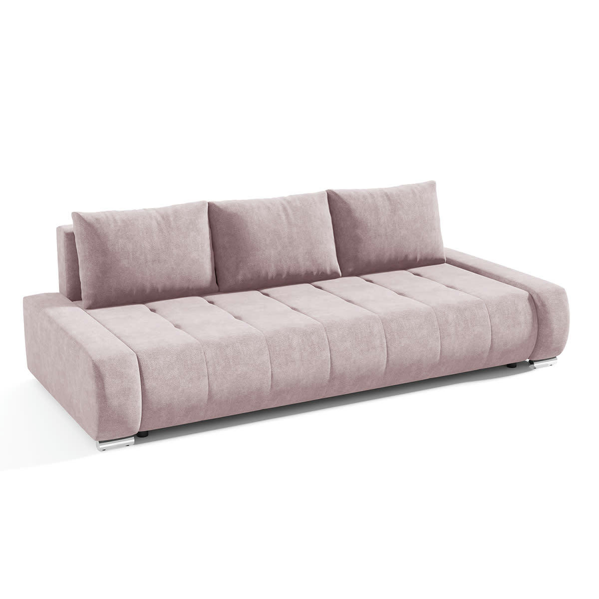 - Canapé convertible 3 places parme